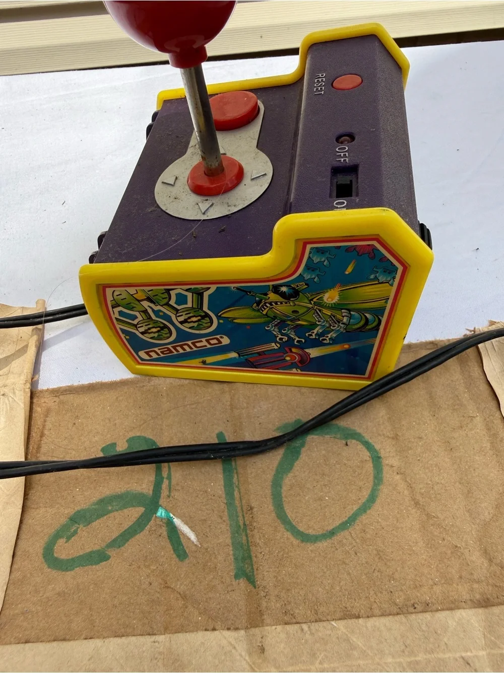 Yellow Retro Arcade Joystick Controller